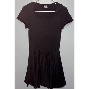 OQQ Women’s Mini Skort  Dress Black Size Large